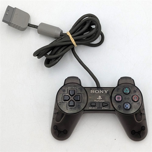Original Playstation Controller - Smoke Grey - Playstation 1 Tilbehør (B Grade) (Genbrug)